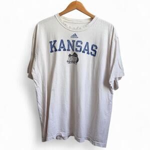 Vintage Y2K Kansas March Madness Final 4 Basketball Men’s L Distressed Tee